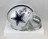Bill Bates Autographed Dallas Cowboys Mini Helmet w/ SB Champ- JSA W Auth *Black