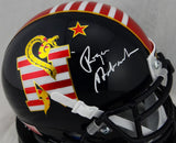 Roger Staubach Signed Navy Midshipmen Don't Tread On Me Mini Helmet - JSA W Auth