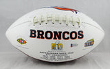 Champ Bailey Autographed Denver Broncos Logo Football- Beckett Auth