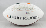 Frank Gore Autographed Miami Hurricanes Logo Football- Beckett Authenticated