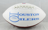 Robert Brazile Autographed Houston Oilers Logo Football With HOF Insc-JSA W Auth