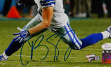 Cole Beasley Signed Cowboys 8x10 Running PF Photo- JSA W/Fanatics Auth *Blue Horz