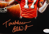 Eddie Brown Autographed Albany 8x10 Double Image Photo- JSA W Auth *Orange