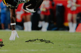 Antonio Brown Autographed Steelers 16x20 Flip PF Photo- JSA W Auth *Black