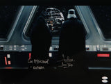 David Prowse/ Ian McDiarmid Signed Star Wars 16x20 with Death Star - JSA W Auth  Image 1