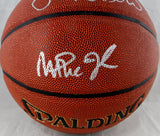Larry Bird Magic Johnson Autographed Official NBA Spalding Basketball - Beckett Auth