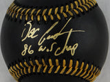 Doc Gooden Autographed Rawlings OML Black Baseball With 86 WSC- JSA W Auth
