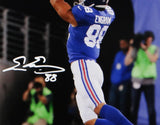 Evan Engram Autographed NY Giants 8x10 Jumping PF Photo- JSA W Auth *White