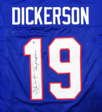 Eric Dickerson Signed Blue College Style Jersey W/ Pony Express- Beckett Auth *1