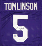 LaDainian Tomlinson Autographed Purple College Style Jersey- JSA Auth *5
