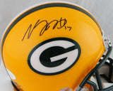 Davante Adams Autographed Green Bay Packers Mini Helmet- JSA W Auth *Black