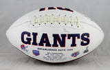 Evan Engram Autographed New York Giants Logo Football- JSA W Authenticated