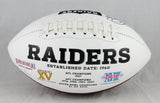 Rod Woodson Autographed Raiders Logo Football w/ HOF - JSA Witness Auth