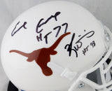 Earl Campbell Ricky Williams Signed Longhorns Schutt Mini Helmet W/ HT- JSA W Auth *Top