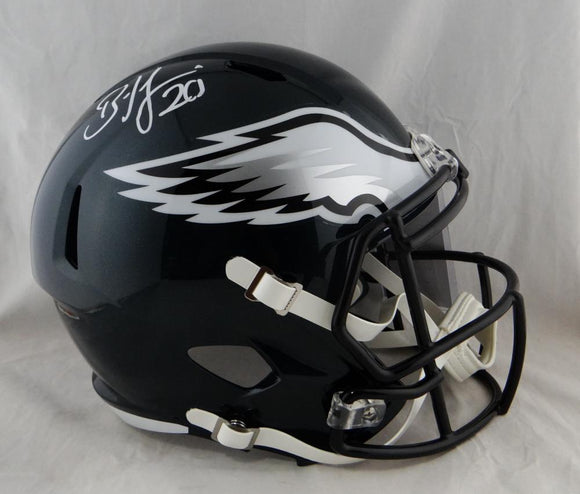 Brian Dawkins Autographed Eagles Full Size Speed Helmet- JSA W Auth *White