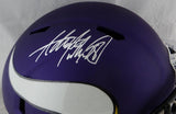 Adrian Peterson Autographed Minn Vikings F/S Speed Helmet - JSA W/Fanatics Auth *Silver
