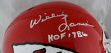 Willie Lanier Autographed KC Chiefs F/S 63-76 TB Helmet w/ HOF- JSA-W Auth *Silver