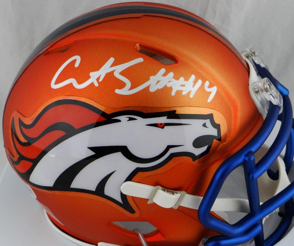 Courtland Sutton Autographed Denver Broncos Lunar Eclipse