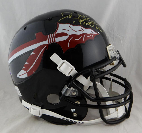 Deion Sanders Autographed FL State F/S Black ProLine Helmet w/ Primetime- JSA W Auth *Gold