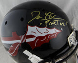 Deion Sanders Autographed FL State F/S Black ProLine Helmet w/ Primetime- JSA W Auth *Gold