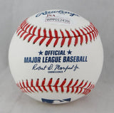 Cal Ripken Jr Autographed Rawlings OML Baseball W/ HOF & %- JSA W Auth *Side