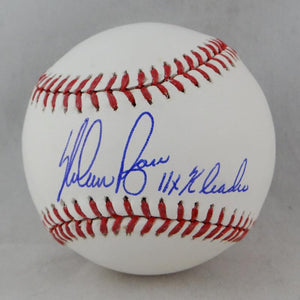 Nolan Ryan Autographed Rawlings OML Baseball w/ 11x K Leader - Beckett Auth