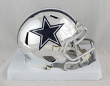 Dak Prescott Autographed Dallas Cowboys CHROME Mini Helmet- Beckett Auth *White