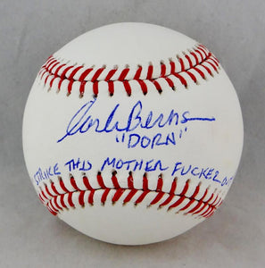 Corbin Bernsen Autographed Rawlings OML Baseball "Dorn" & STMFO - JSA W Auth