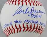 Corbin Bernsen Autographed Rawlings OML Baseball "Dorn" & STMFO - JSA W Auth