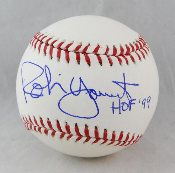 Robin Yount Autographed Rawlings OML Baseball w/ HOF 99- JSA W Auth