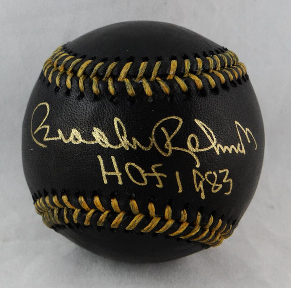 Brooks Robinson Autographed Rawlings OML Black Baseball w/ HOF - JSA W Authentication