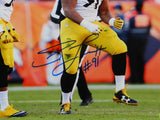 Stephon Tuitt #91 Autographed Steelers 8x10 Celebrating P.F. Photo- JSA W Auth
