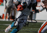 Ricky Williams Autographed Miami Dolphins 8x10 Running PF Photo- JSA W Auth *Blk