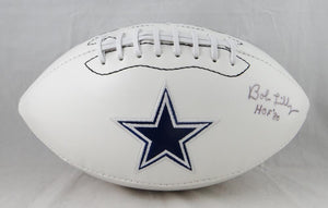 Bob Lilly Autographed Dallas Cowboys Logo Football W/ HOF- JSA W Authenticated