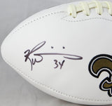Ricky Williams Autographed New Orleans Saints Logo Football w/ Who Dat - JSA Witness Auth