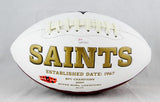 Ricky Williams Autographed New Orleans Saints Logo Football w/ Who Dat - JSA Witness Auth