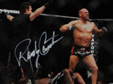 Randy Couture Autographed UFC 8x10 Photo Knock Out- Beckett Auth *White Ref Facing Couture