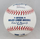 Rice, Evans, Lynn Autographed Rawlings OML Baseball w/ Insc -JSA W Auth