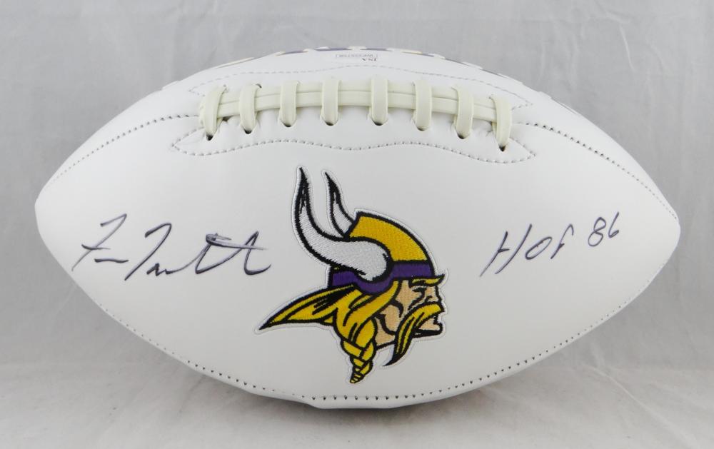 Fran Tarkenton Signed NFL Football (JSA COA)