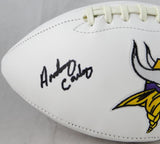 Anthony Carter Autographed Minnesota Vikings Logo Football - JSA Witness Auth