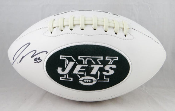 Jamal Adams Autographed New York Jets Logo Football - JSA Witness Auth
