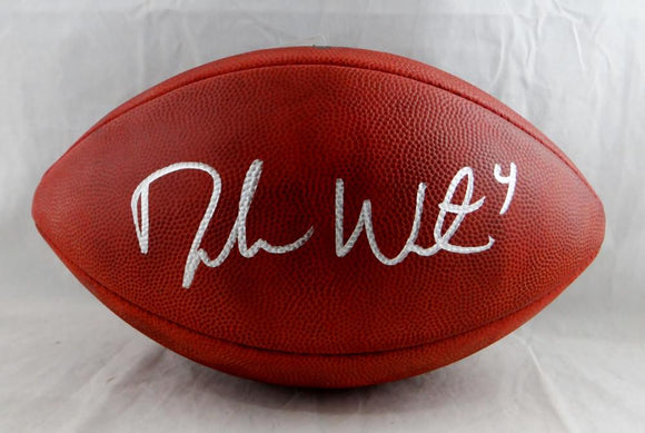 Deshaun Watson Autographed Duke Authentic Football - JSA Witness Auth *Silver