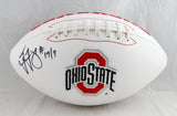 Ted Ginn Jr Autographed Ohio State Logo Football - JSA Witness Authentication
