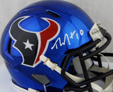DeAndre Hopkins Autographed Houston Texans Chrome Mini Helmet- JSA W Auth *White