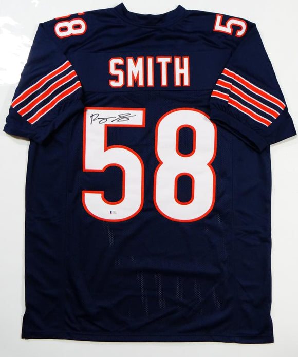 Roquan Smith Autographed Blue Pro Style Jersey- Beckett Authenticated