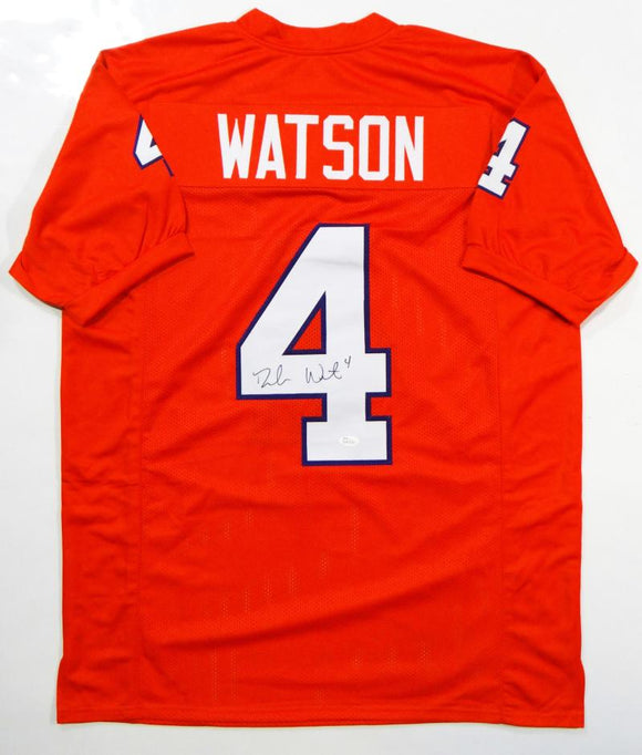 Deshaun Watson Autographed Orange College Style Jersey- JSA W Authenticated *4