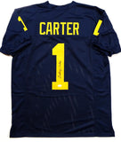 Anthony Carter Autographed Navy College Style Jersey- JSA W Authenticated *1 Image 1