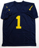 Anthony Carter Autographed Navy College Style Jersey- JSA W Authenticated *1 Image 3