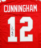 Randall Cunningham Autographed Red College Style Jersey- JSA W Authenticated *1