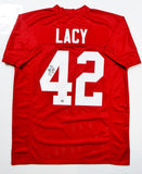Eddie Lacy Autographed Crimson College Style Jersey- JSA W Authenticated *Up 4